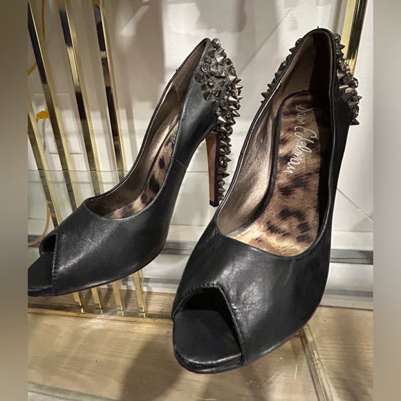 Sam Edelman Spiked Black Heels - Size 7.5 barely worn - Picture 2 of 4